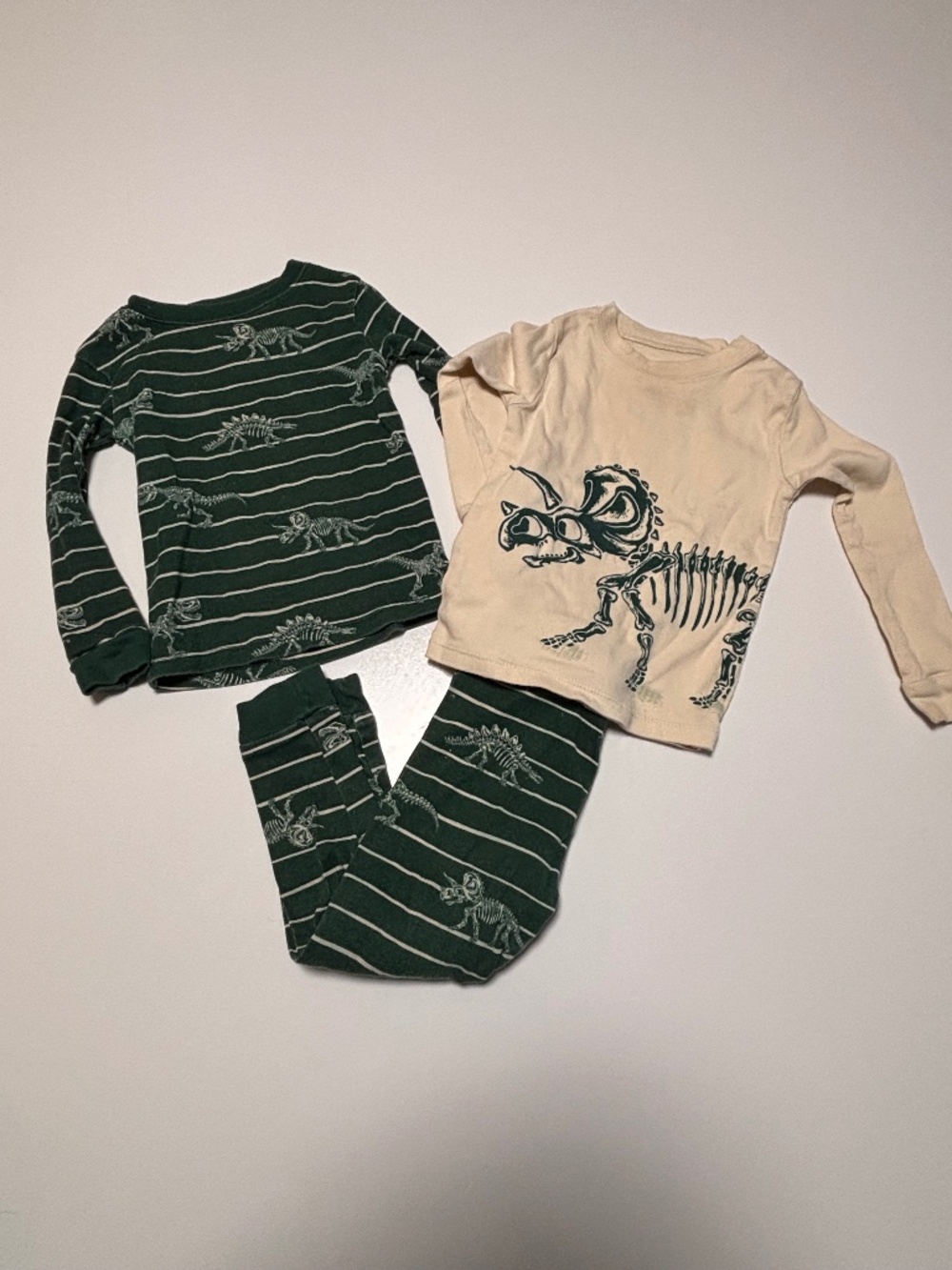 Toddler Boy Dinosaur Pajama Bundle Size 2T